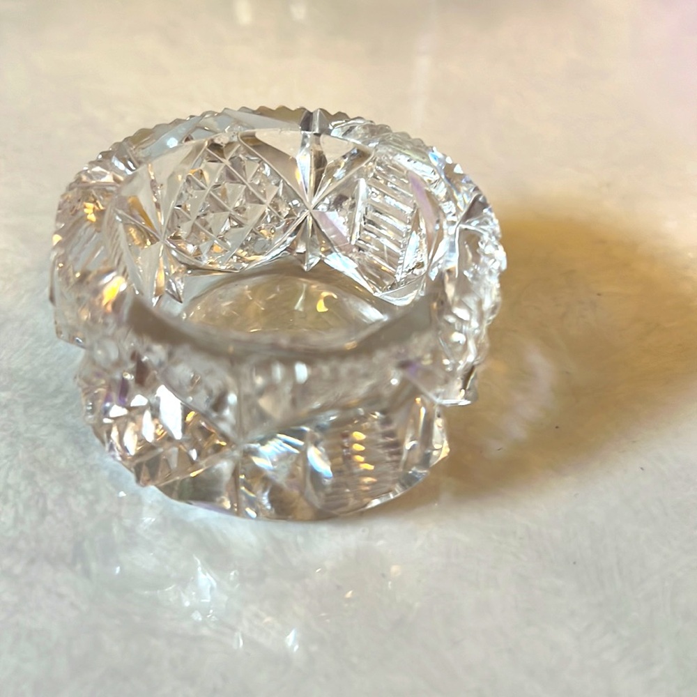 Crystal vintage salt celler